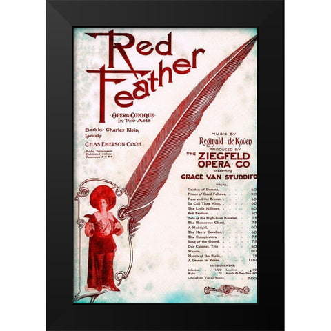 Zig 003 Black Modern Wood Framed Art Print by Vintage Apple Collection