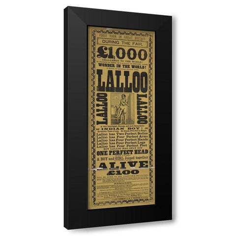 Lalloo Black Modern Wood Framed Art Print with Double Matting by Vintage Apple Collection