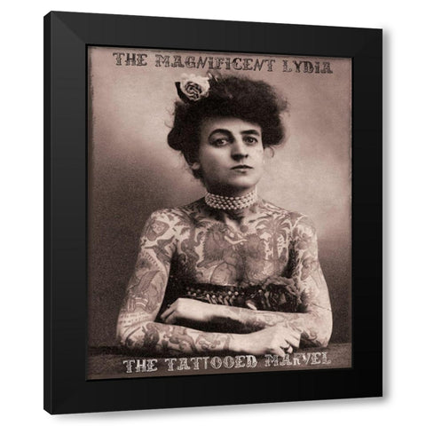 Lydia Black Modern Wood Framed Art Print with Double Matting by Vintage Apple Collection