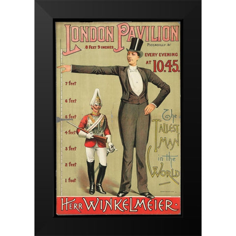 Pavillion Black Modern Wood Framed Art Print by Vintage Apple Collection