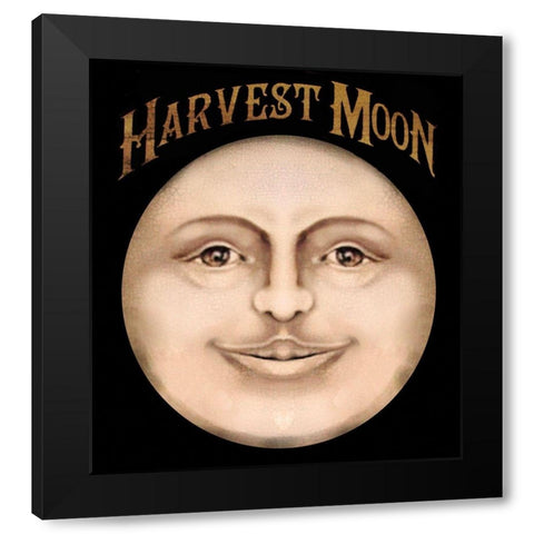 The Harvest Moon.tif Black Modern Wood Framed Art Print with Double Matting by Vintage Apple Collection