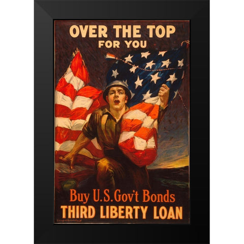 Gov Bonds Black Modern Wood Framed Art Print by Vintage Apple Collection