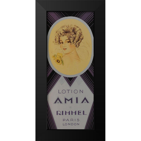 Amia Paris Black Modern Wood Framed Art Print by Vintage Apple Collection