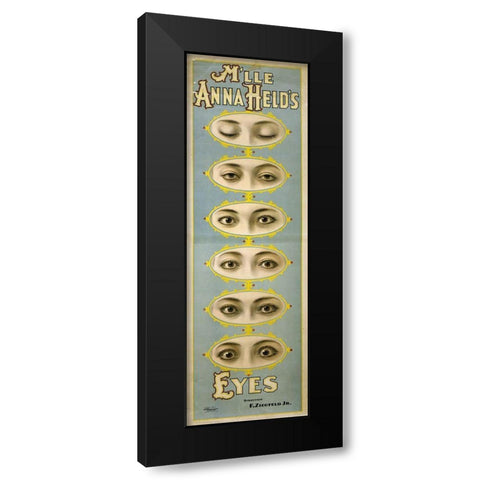 Eyes Anna Held Black Modern Wood Framed Art Print with Double Matting by Vintage Apple Collection
