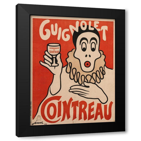 Demand Cointreau Black Modern Wood Framed Art Print by Vintage Apple Collection