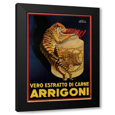 Arrigoni Black Modern Wood Framed Art Print with Double Matting by Vintage Apple Collection