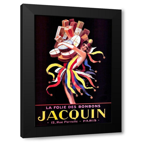 jacquin 2 Black Modern Wood Framed Art Print by Vintage Apple Collection