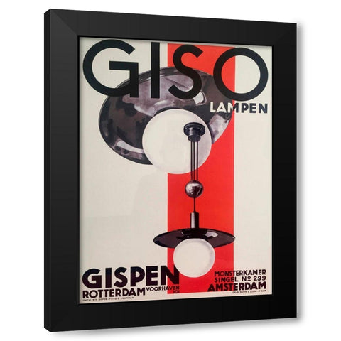 Vintage Lighting Black Modern Wood Framed Art Print with Double Matting by Vintage Apple Collection