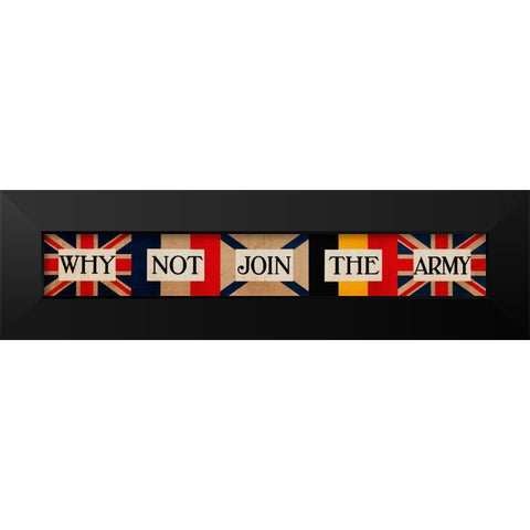 WWII Europe Allies Black Modern Wood Framed Art Print by Vintage Apple Collection