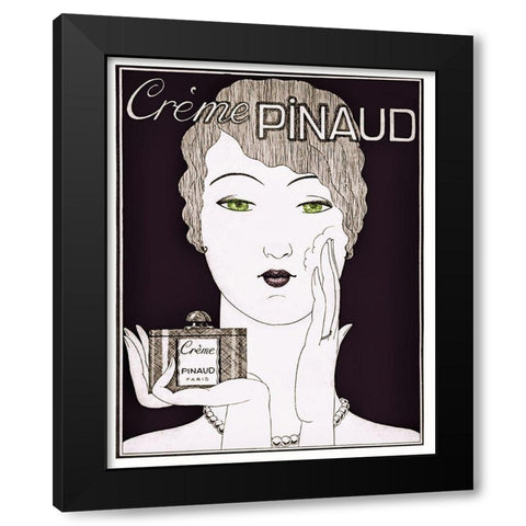 Pinaud Black Modern Wood Framed Art Print by Vintage Apple Collection