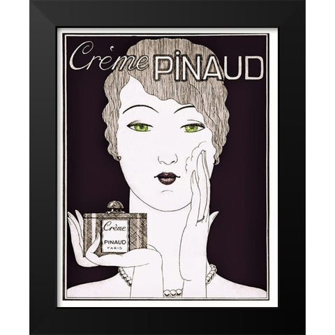 Pinaud Black Modern Wood Framed Art Print by Vintage Apple Collection