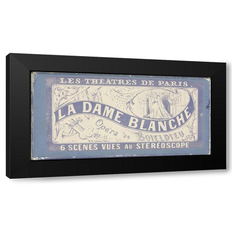 Vintage Paris Sign Black Modern Wood Framed Art Print by Vintage Apple Collection