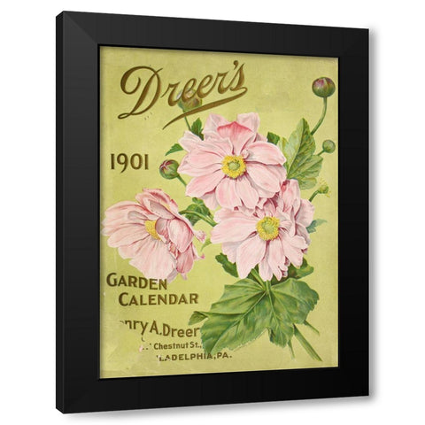 gorgeouspink Black Modern Wood Framed Art Print by Vintage Apple Collection