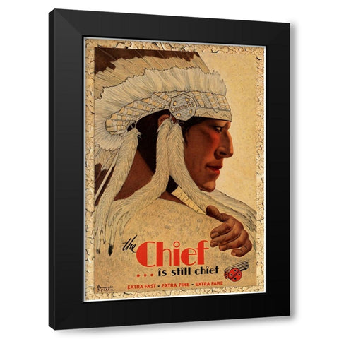 Travel 0278 Black Modern Wood Framed Art Print with Double Matting by Vintage Lavoie