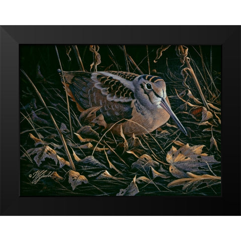 Timberdoodle Black Modern Wood Framed Art Print by Goebel, Wilhelm