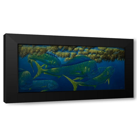 Opalescence Black Modern Wood Framed Art Print with Double Matting by Goebel, Wilhelm