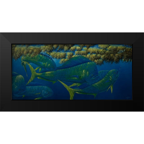 Opalescence Black Modern Wood Framed Art Print by Goebel, Wilhelm