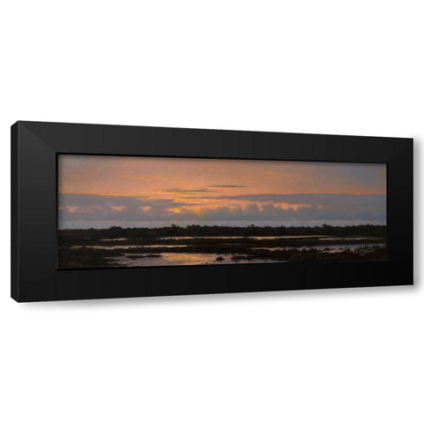 Assateague Sunset 2 Black Modern Wood Framed Art Print with Double Matting by Goebel, Wilhelm