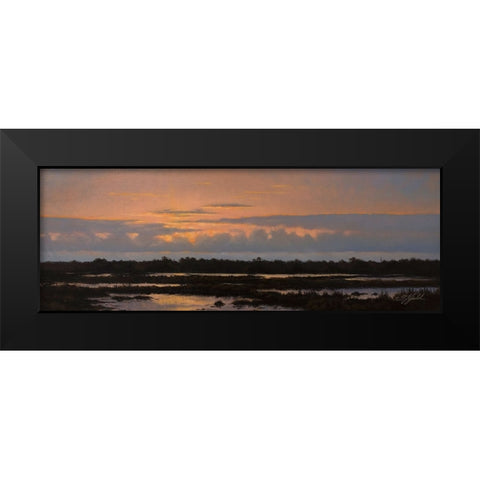 Assateague Sunset 2 Black Modern Wood Framed Art Print by Goebel, Wilhelm