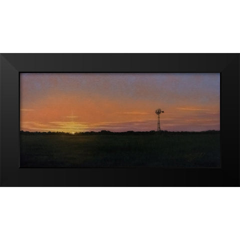 Days End Black Modern Wood Framed Art Print by Goebel, Wilhelm