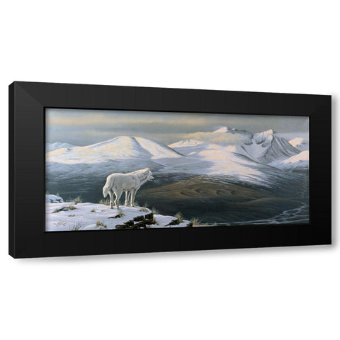 Vantage Point Black Modern Wood Framed Art Print with Double Matting by Goebel, Wilhelm