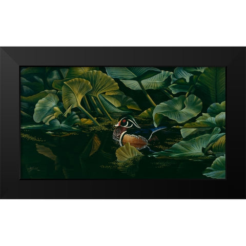 Quiet Times Black Modern Wood Framed Art Print by Goebel, Wilhelm