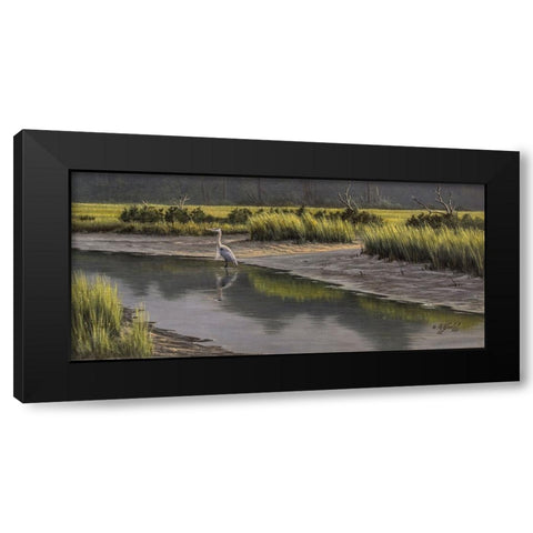 Tidal Gut Black Modern Wood Framed Art Print with Double Matting by Goebel, Wilhelm