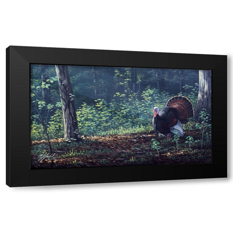 June Strut Black Modern Wood Framed Art Print by Goebel, Wilhelm
