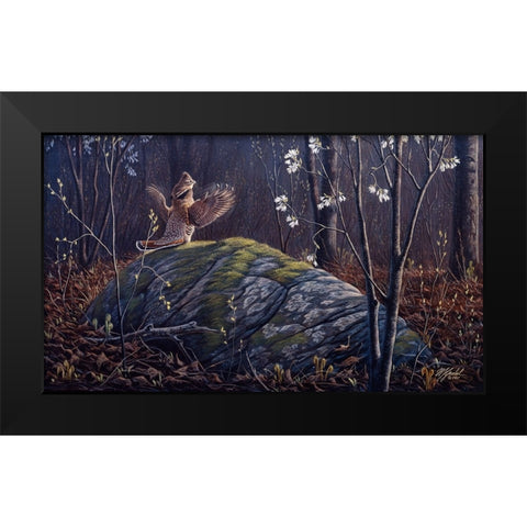 Rock N Roll Black Modern Wood Framed Art Print by Goebel, Wilhelm
