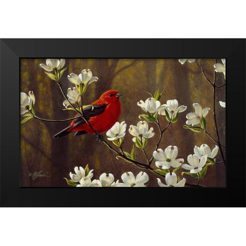 Spring Light Black Modern Wood Framed Art Print by Goebel, Wilhelm