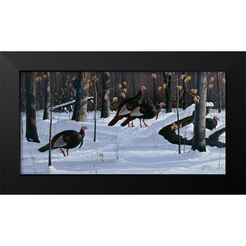 Windfall Crossing Black Modern Wood Framed Art Print by Goebel, Wilhelm