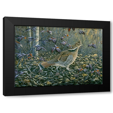 In The Rough Black Modern Wood Framed Art Print by Goebel, Wilhelm