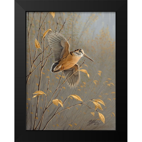 Out Of Cover Black Modern Wood Framed Art Print by Goebel, Wilhelm