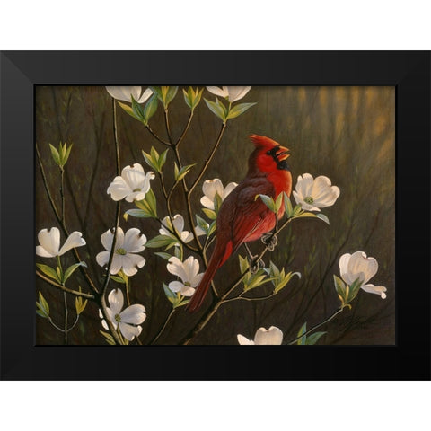 Spring Cheer Black Modern Wood Framed Art Print by Goebel, Wilhelm