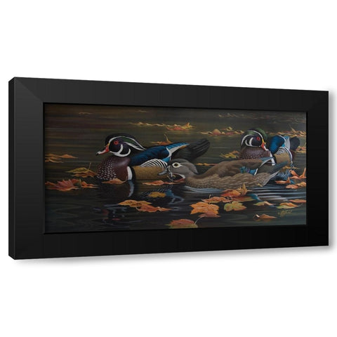 Wg10020710003Rlg Black Modern Wood Framed Art Print with Double Matting by Goebel, Wilhelm