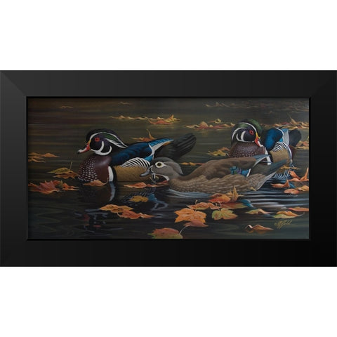 Wg10020710003Rlg Black Modern Wood Framed Art Print by Goebel, Wilhelm