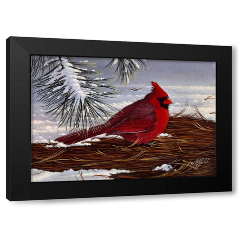 Under The Pine Black Modern Wood Framed Art Print with Double Matting by Goebel, Wilhelm