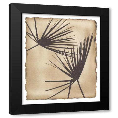 Tropic Palm 2 Black Modern Wood Framed Art Print by Avant Art