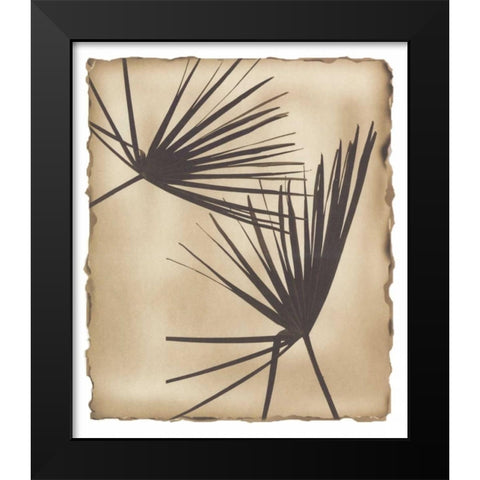 Tropic Palm 2 Black Modern Wood Framed Art Print by Avant Art