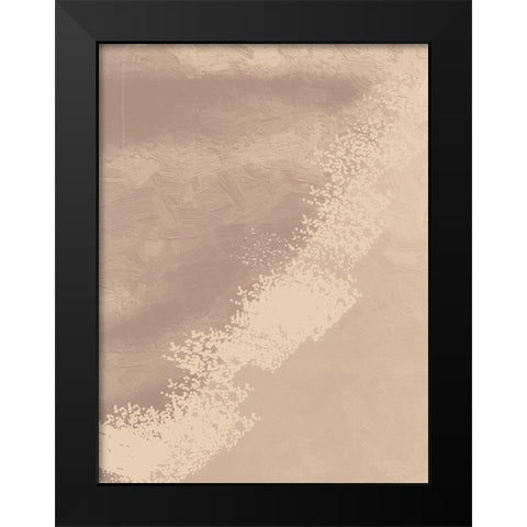 Splash Black Modern Wood Framed Art Print by Adebowale
