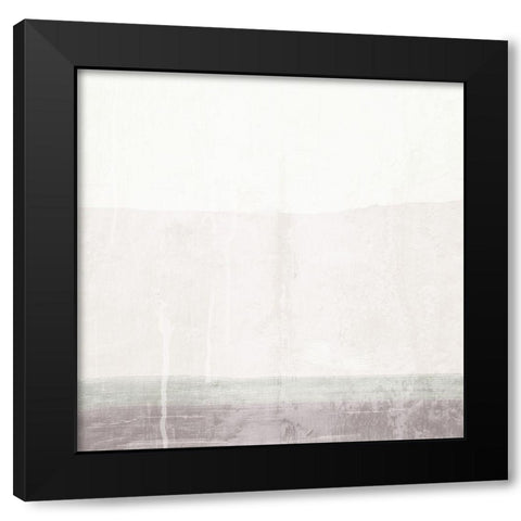 Calm Views Black Modern Wood Framed Art Print with Double Matting by Adebowale
