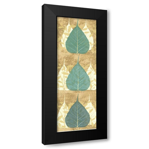 Tree Leaves 2 Black Modern Wood Framed Art Print by DAmico, Angela