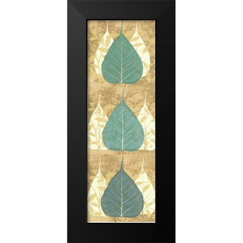 Tree Leaves 2 Black Modern Wood Framed Art Print by DAmico, Angela