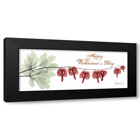 Bleeding Heart Valentine Black Modern Wood Framed Art Print with Double Matting by Koetsier, Albert