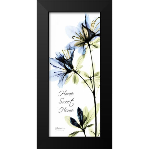 Blue Azalea - Home Black Modern Wood Framed Art Print by Koetsier, Albert