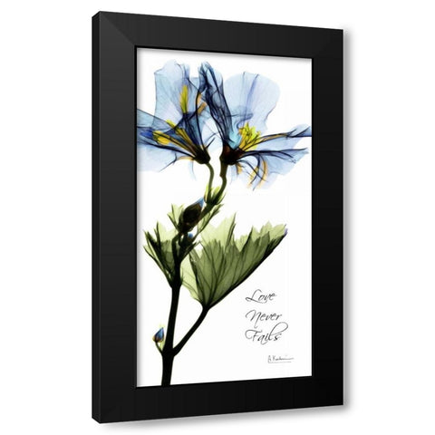 Geranium Black Modern Wood Framed Art Print with Double Matting by Koetsier, Albert