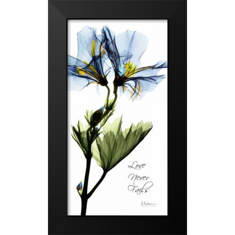 Geranium Black Modern Wood Framed Art Print by Koetsier, Albert