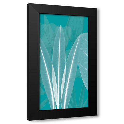 Teal Black Modern Wood Framed Art Print by Koetsier, Albert