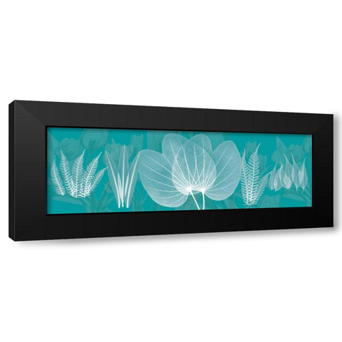 Teal Black Modern Wood Framed Art Print with Double Matting by Koetsier, Albert