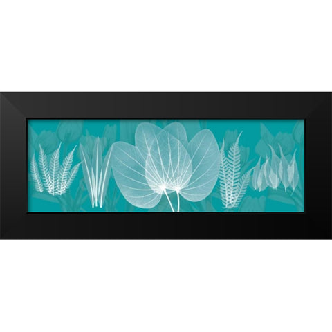 Teal Black Modern Wood Framed Art Print by Koetsier, Albert